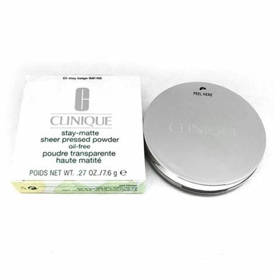 Puder Clinique Stay-Matte Sheer Invisible Matte