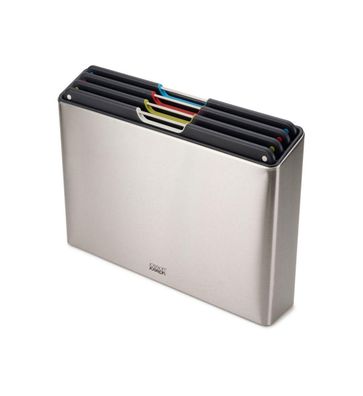 Schneidebretter Joseph Joseph Folio Steel, 4-teilig, farbcodiert