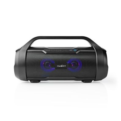 Tragbarer Lautsprecher Nedis Party Boombox 120 Watt, Schwarz