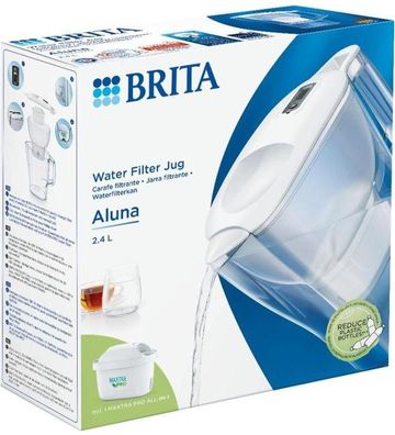 Wasserfilterkaraffe Brita Aluna Weiß und Transparent 2,4 Liter