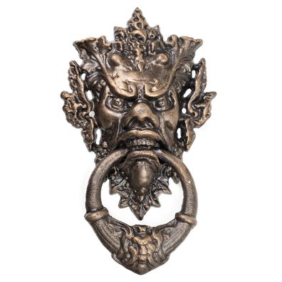 Moritz Türklopfer Teufel Devil Brone Antik Stil Gusseiesen Rustikal Türklingel Door K