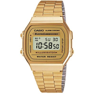 Digitale Unisex-Uhr Casio A168WG-9EF Retro Gold
