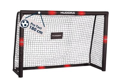 Fußballtor HUDORA Pro Tect 180 schwarz-rot, robust und wetterfest