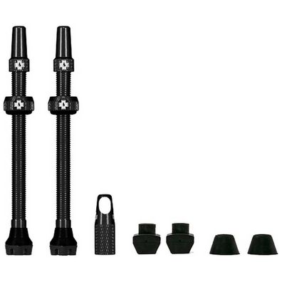 Tubeless Ventil Set Weldtite V2 80 mm schwarz