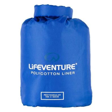 Schlafsack-Inlett Lifeventure 5031863655200 Poly-Cotton blau