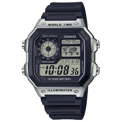 Digitale Uhr Casio AE-1200WH-1CVEF schwarz und grau
