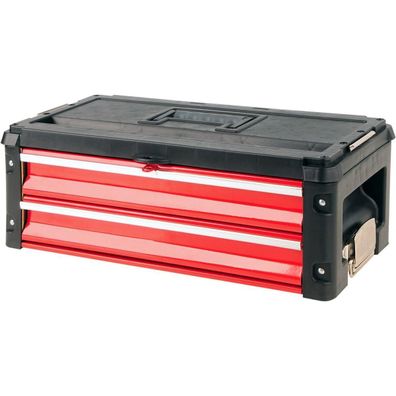 Modulare Werkzeugbox Yato YT-09107, rot-schwarz, 2 Schubladen