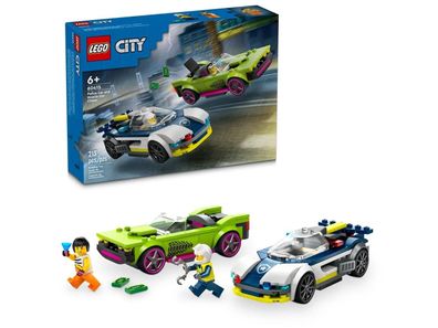 Bausatz LEGO City 60415 mit Polizeiauto und Sportwagen
