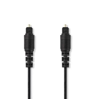 Optisches Audiokabel Nedis 1m robust schwarz