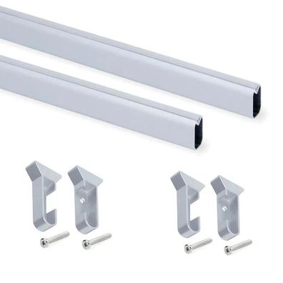 Kleiderstangen-Set Emuca Aluminium 75 cm