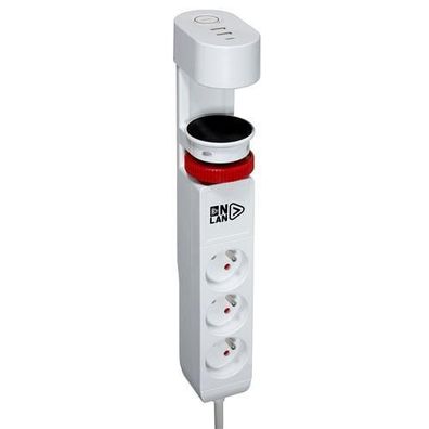 Smart Socket Onlan Steckdose mit 3 USB-Ports Weiß