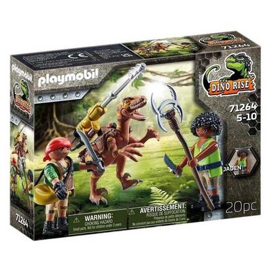 Figurine Playmobil 71264 mit Dinosaure Deinonychus, bunt