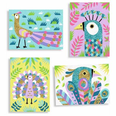 Kreativspielzeug Djeco 3070900086630 Bunte Glitzer-Sand Vögel