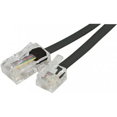 Netzwerkkabel Dexlan RJ11-RJ45 2 Meter Schwarz