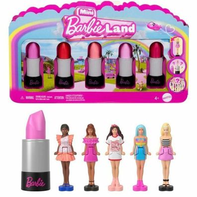 Puppe Barbie Fashionistas 6 Mini-Puppen im Lippenstift-Design