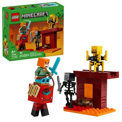 Bauspiel LEGO Minecraft 21266 La bataille de la lave du Nether