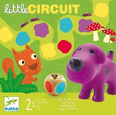 Gesellschaftsspiel djeco Little Circuit bunt fér Kinder