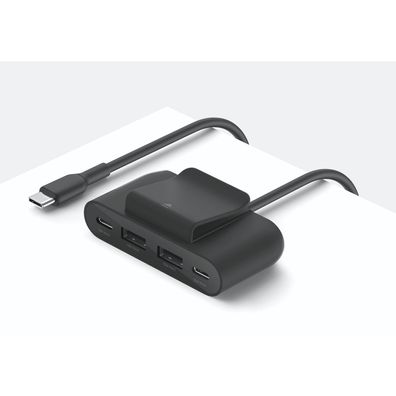 USB-Hub Belkin BUZ001BT2MBKB7 mit 2 USB-C und 2 USB-A Ports
