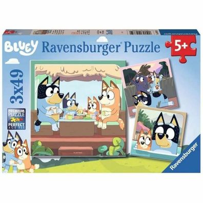 Puzzle Ravensburger Les aventures de Bluey 3x49 Teile
