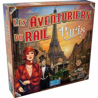 Gesellschaftsspiel Asmodee Les Aventuriers du Rail - Paris, Mehrfarbig