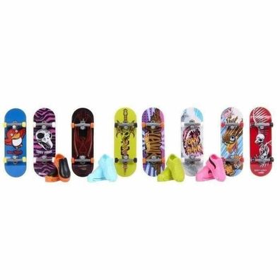 Fingerboards Hot Wheels Pack Fingerskate Tony Hawk mit 8 Boards und 4 Schuhpaaren