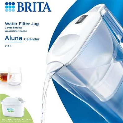 Karaffe Brita Aluna Calendar Weiß Filterkapazität 1,4 L
