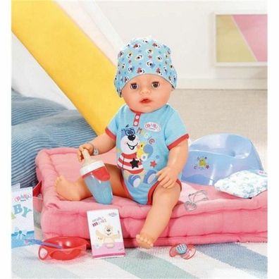 Puppe Little Tikes Baby Born Magic Boy, 43 cm, blau und weiß
