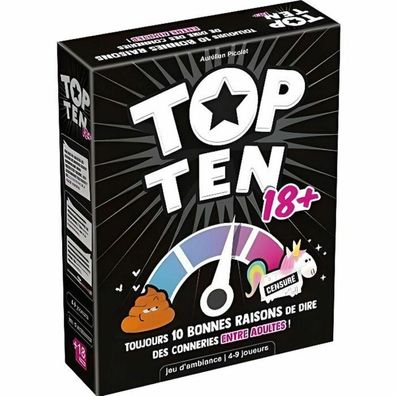 Gesellschaftsspiel Asmodee Top Ten 18+ bunt