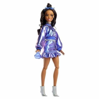 Modepuppe Barbie Deluxe Style NÂ° 7 Blau Metallic