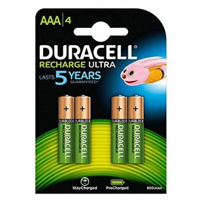 Akku Batterien Duracell AAA 800-900 mAh, 4 Stéck