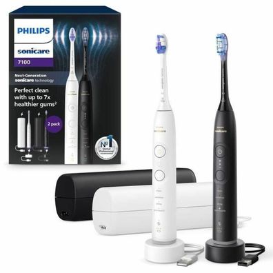 Elektrische Zahnbérste Philips Sonicare 7100 Schwarz-Weiß