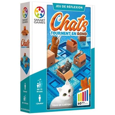 Brettspiel SmartGames Chats Tournent en Rond blau/braun