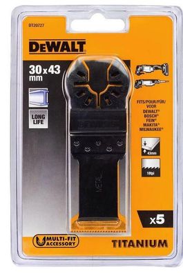Sägeblätter DeWalt 5035048050415 Titanbeschichtet Metall 5er Set