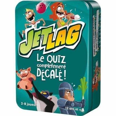Gesellschaftsspiel Asmodee JetLag - Blau, Quiz & Partyspiel