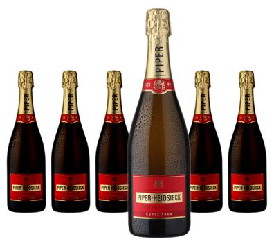 6 x Piper-Heidsieck Brut Champagner