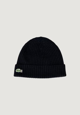 Bonnet Lacoste Schwarz aus 100% Wolle