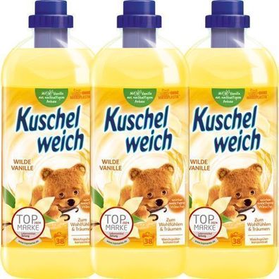 Kuschelweich Weichspüler Wilde Vanille 3x1L