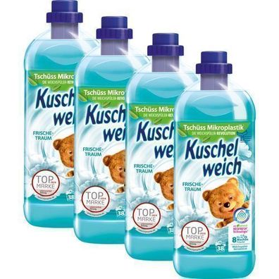 Kuschelweich Frischetraum Weichspüler 4x1l