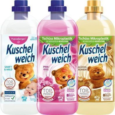 Kuschelweich Flüssigweichspüler Set 3x1L