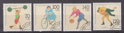 BRD 1991 ABO Viertel-Stempel MiNr. 1499-1502 Für den Sporthilfe