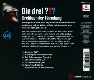 Die drei ???: Die drei ???: Die drei ??? (Folge 229) Drehbuch