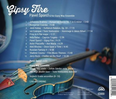 Various: Pavel Sporcl & his Gipsy Way Ensemble - Gipsy Fire
