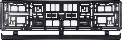 Nummernschildhalter, Kennzeichenhalterung schwarz 529x132x11 mm