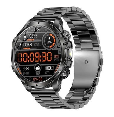 AK75 Smart Watch with Flashlight & BT Calling, 1.9