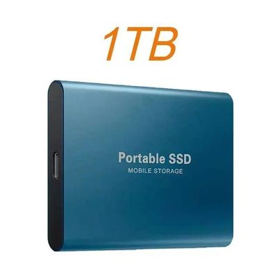 Hard Drive Waterproof Dustproof Portable External Hard Drive USB 3.1 High-Speed-1TB