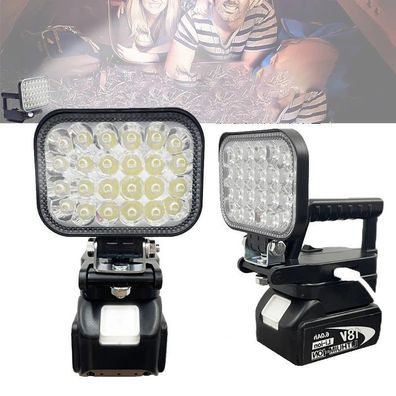 LED work light compatible for Makita 14.4-18V lithium battery portable flashlight