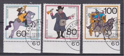 BRD 1989 gestempelt ABO MiNr. 1437-1439 Postbeförderung