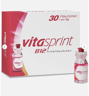 Vitasprint B12 - 30 Trinkfläschchen - Hochdosiertes Vitamin B12 + Eiweißbausteine