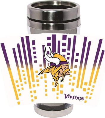 NFL Minnesota Vikings 475ml Thermobecher Travel Mug Tumbler Reisebecher 888966799769