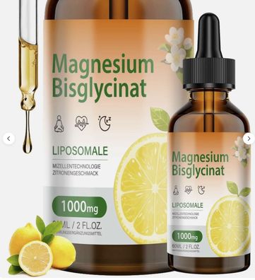 Magnesium Bisglycinat Tropfen - 140 Mg Elementares Magnesium Pro Tagesportion